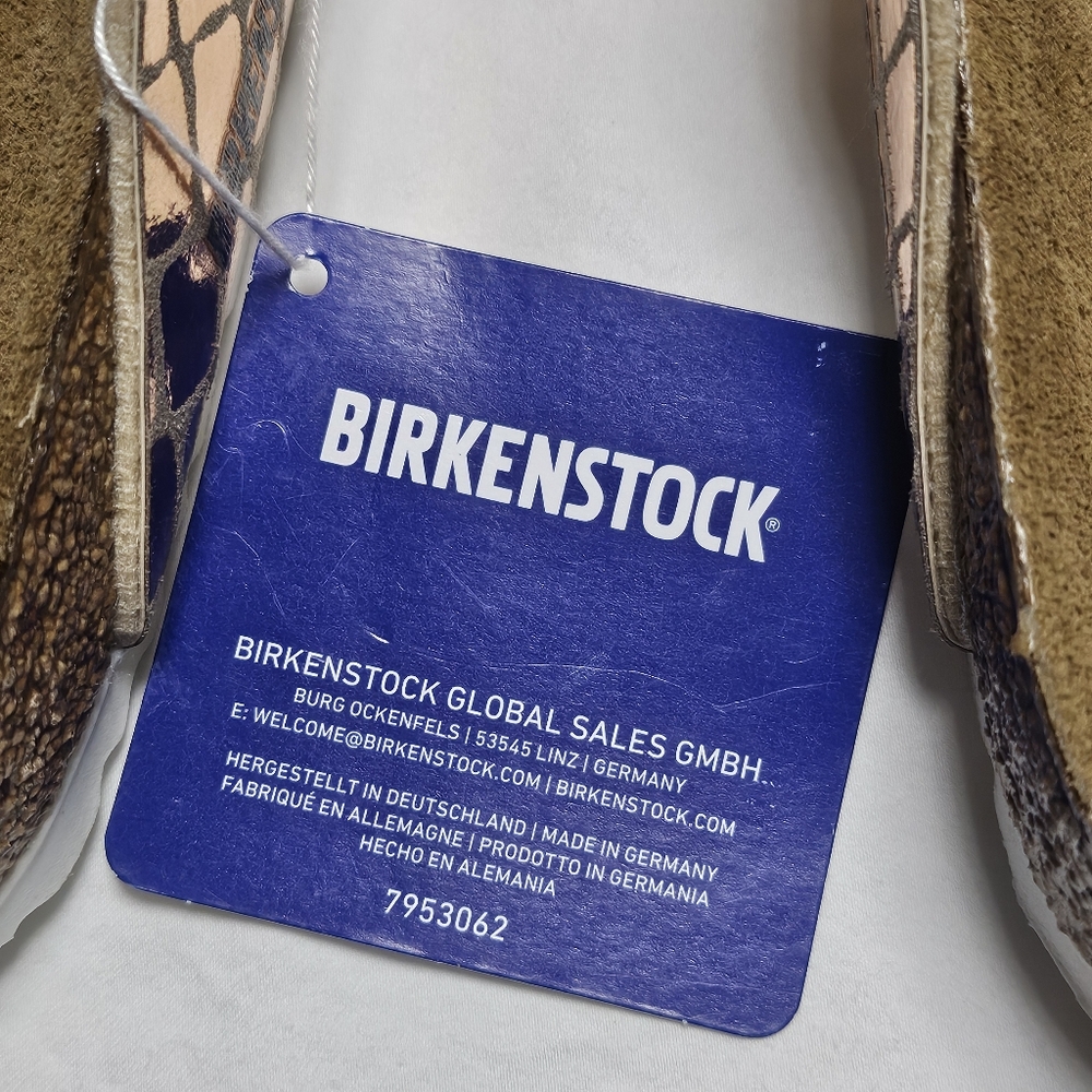 Birkenstock Arizona Gator Gleam Sandals Womens Size 41 / US 10  Copper NWT - Picture 4 of 11